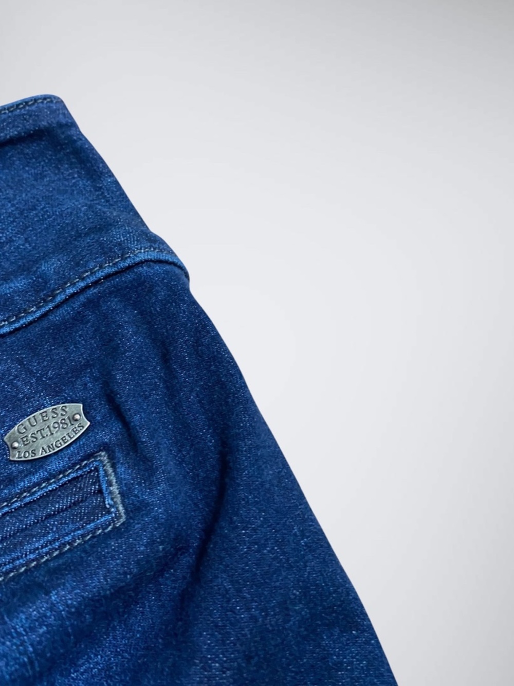 VTG Y2k Guess Ultra Low Rise Side Zipper Flare Trouser Denim Pants - Picture 6 of 10